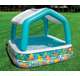 intex inflatable ocean scene sun shade kids swimming pool with canopy 57470ep