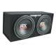 TNE212D + AC15001M + AKS8 Mtx TNE212D 12-Inch 1200W Dual Loaded Subwoofers Audio with Box with Planet Amp with Kit (Package)