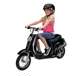 15130601 + 97778 Razor Pocket Mod Electric Retro Scooter, Black (2 Pack) + Helmet
