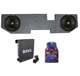 QDODGE124DOOR + 2 x44CWCS124+R1100M+4GAMPKIT-SFLEX 2 Kicker 12-Inch 600W Subwoofers w/ Dodge Ram Quad Cab '02- 12-Inch Box with Amp with Wiring (Pair)