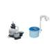 28647EG + 28000E Intex 2800 GPH Above Ground Pool Sand Filter Pump + Wall-Mounted Surface Skimmer