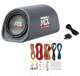 RT8PT + AKS8 Mtx RT8PT 8-Inch 240W Loaded Subwoofer Enclosure Amplified Tube with 8 Gauge Amplifier Kit