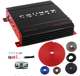 PX-1000.2 + BGE4RB Crunch PX-1000.2 2 Channel 1000W Amp A/B Class Amplifier with 4 Gauge Kit