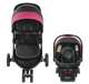 2081084 Graco Modes 3 Lite DLX Baby Stroller & Infant Car Seat Travel System, Arbis Pink