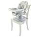 DRF75 Fisher-Price SpaceSaver 2-in-1 Infant High Chair/Toddler Booster Seat, Green