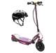 13111250 + 97778 + 96785 Razor E100 24V Electric Scooter (Purple) with Helmet, Elbow & Knee Pads
