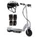 13181112 + 97778 + 96785 Razor E100 Kids Motorized 24V Electric Scooter with Helmet, Elbow & Knee Pads
