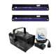 H700 + 2 x BLACK-24BLB Chauvet H700 Hurricane Pro Fog Machine H-700 + (2) AMERICAN DJ UV Blacklights
