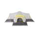 TGT-MANITOBA-14-C-U-B Tahoe Gear Manitoba 14-Person Family Camping Tent with Rainfly, Orange (Used)