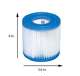 26701EH Intex 10ft x 10ft x 30in Pool w/ 10 Foot Round Pool Cover and Filter Cartridge