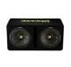 44DCWC122 + R1100M + 4GAMPKIT-SFLEX Kicker 44DCWC122 12-Inch 1200W Subwoofer Enclosure with Mono Amplifier
