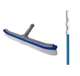 B3518 + 8356M Blue Devil 18 Inch Pool Wall Cleaning Brush Head + 5 to 15 Foot Telescopic Pole