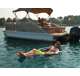 swimways 80014 kelsyus blue floating lounger