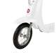 15130608 + 97778 Razor Pocket Mod Miniature Electric Scooter, White + Razor V17 Youth Sport Helmet, Glossy Black