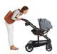 2032495 Graco UNO2DUO Baby Single Double Stroller & Infant Car Seat Travel System, Hazel