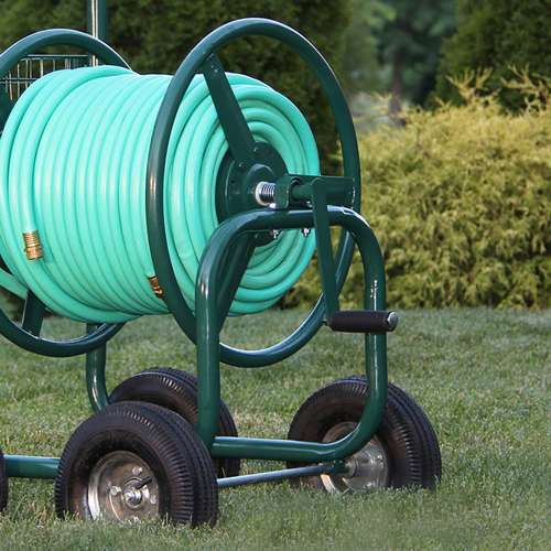 liberty garden wheel hose reel cart