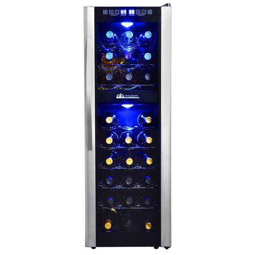 Avalon Bay 27 Bottle 140 Watt Thermoelectric Dual Zone Wine Cooler (For