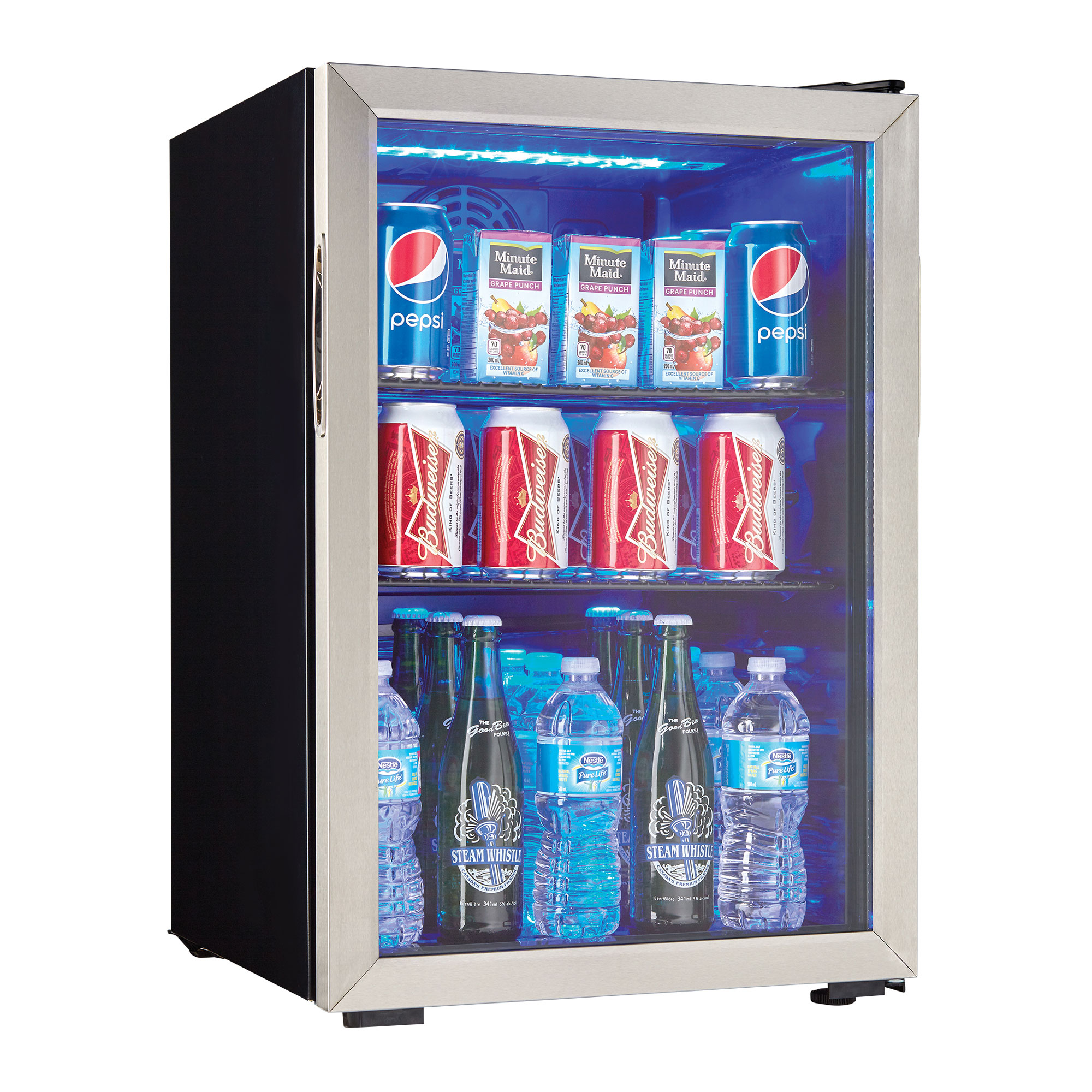 Danby Free Standing Beverage Center Mini Fridge W Glass Door 3