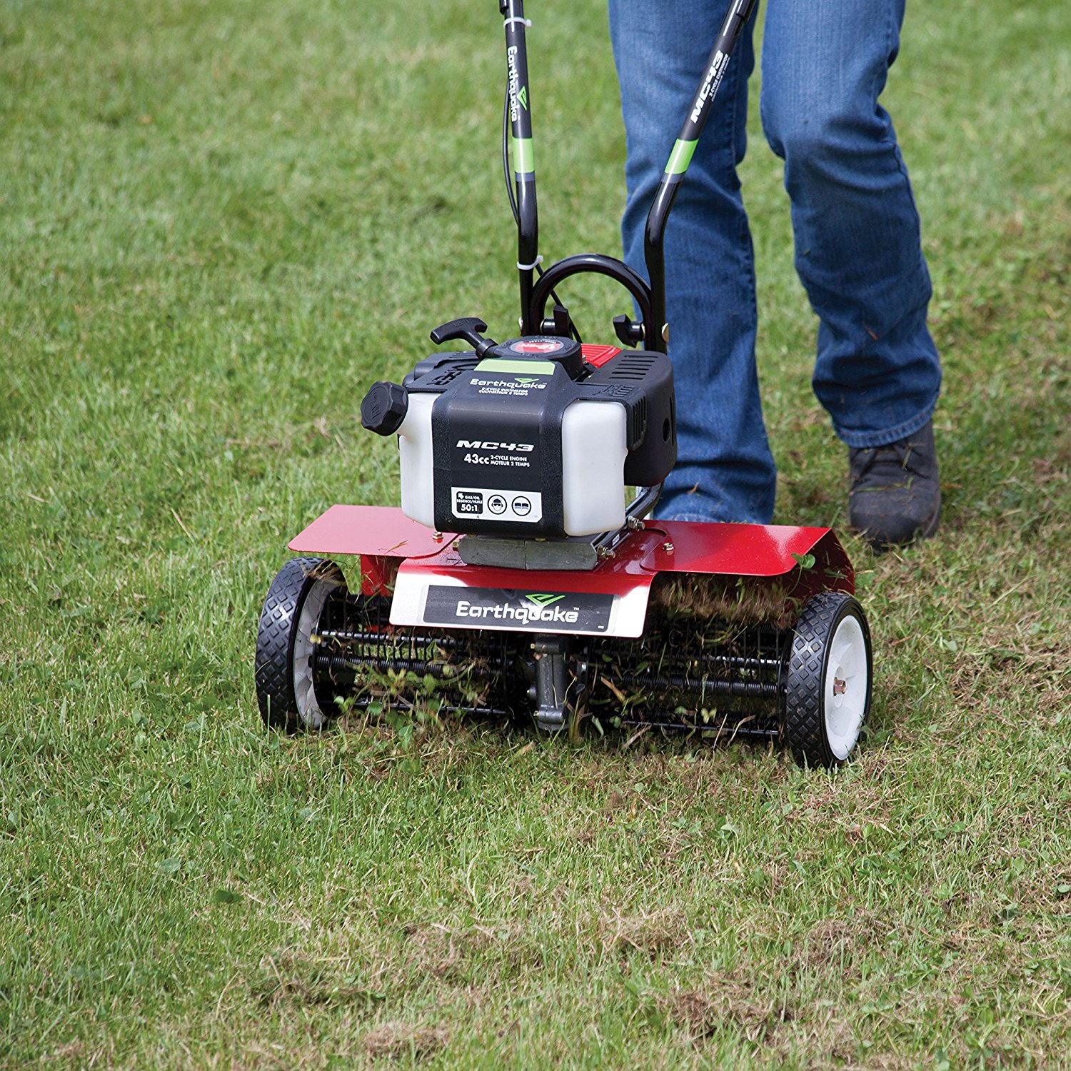 Earthquake MC43 Cultlivator Lawn Garden Gas Tiller w/ Dethatcher