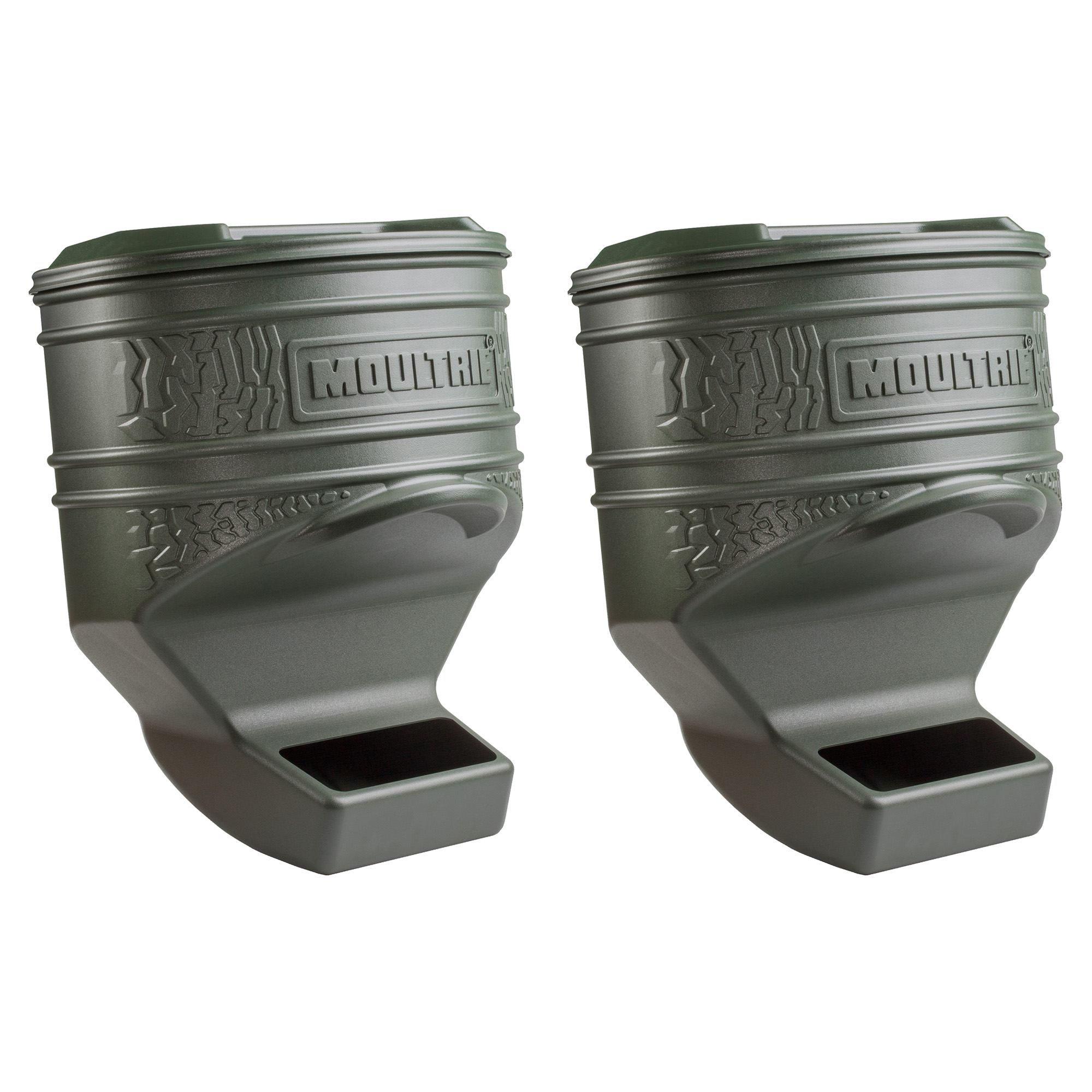 Moultrie 80 Pound Capacity Deer Wildlife Feed Station Pro, 2 Pack MFG