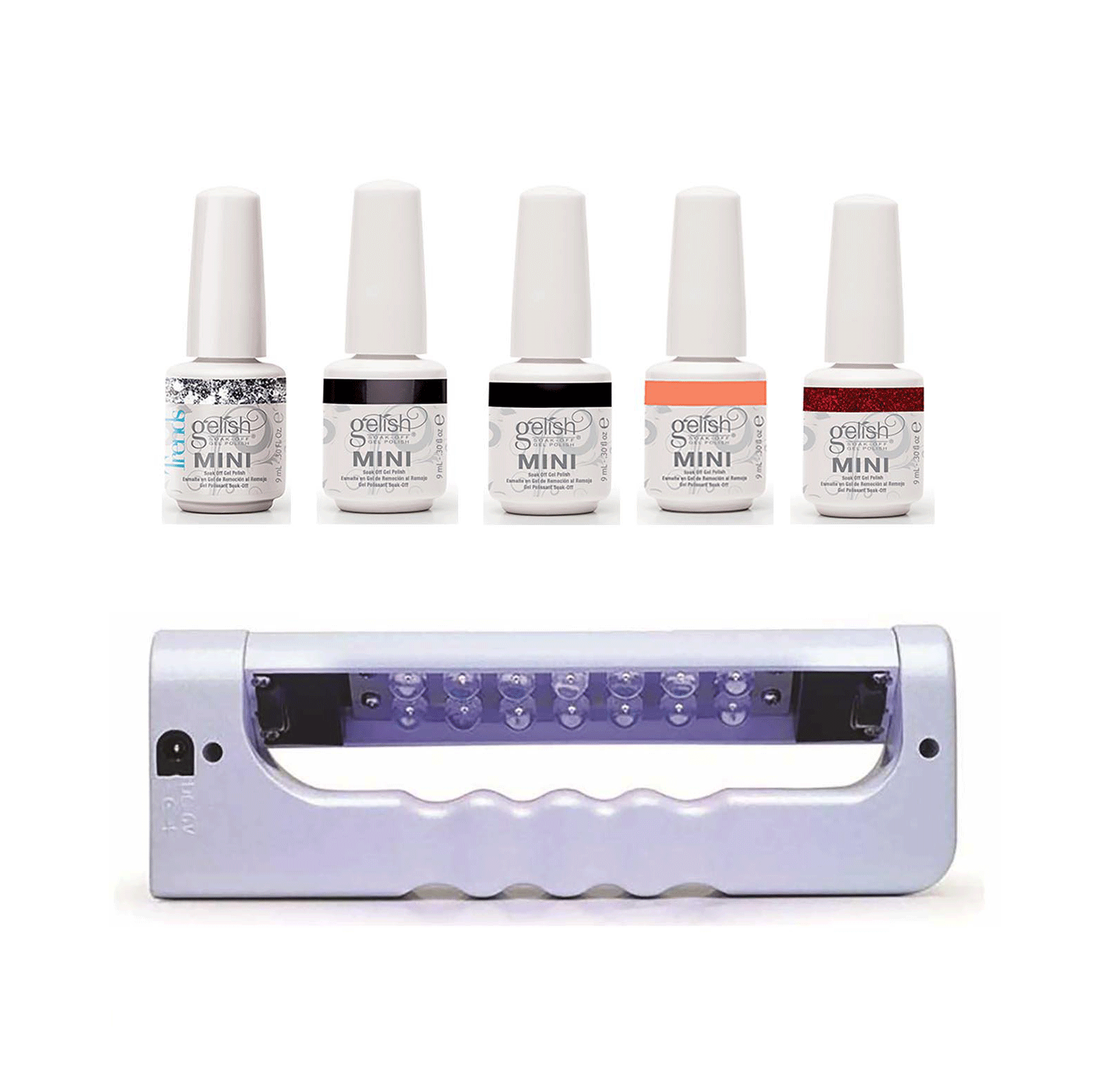 Gelish Mini Bottles 5 Color UV LED Gel Nail Polish Starter Kit w