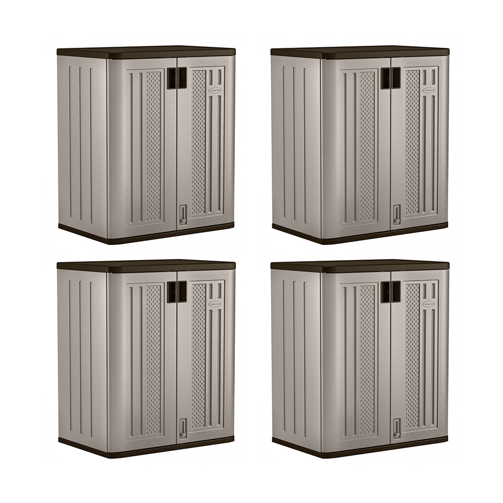 Suncast 9 Cu Ft Heavy Duty Resin Garage Base Storage Cabinet