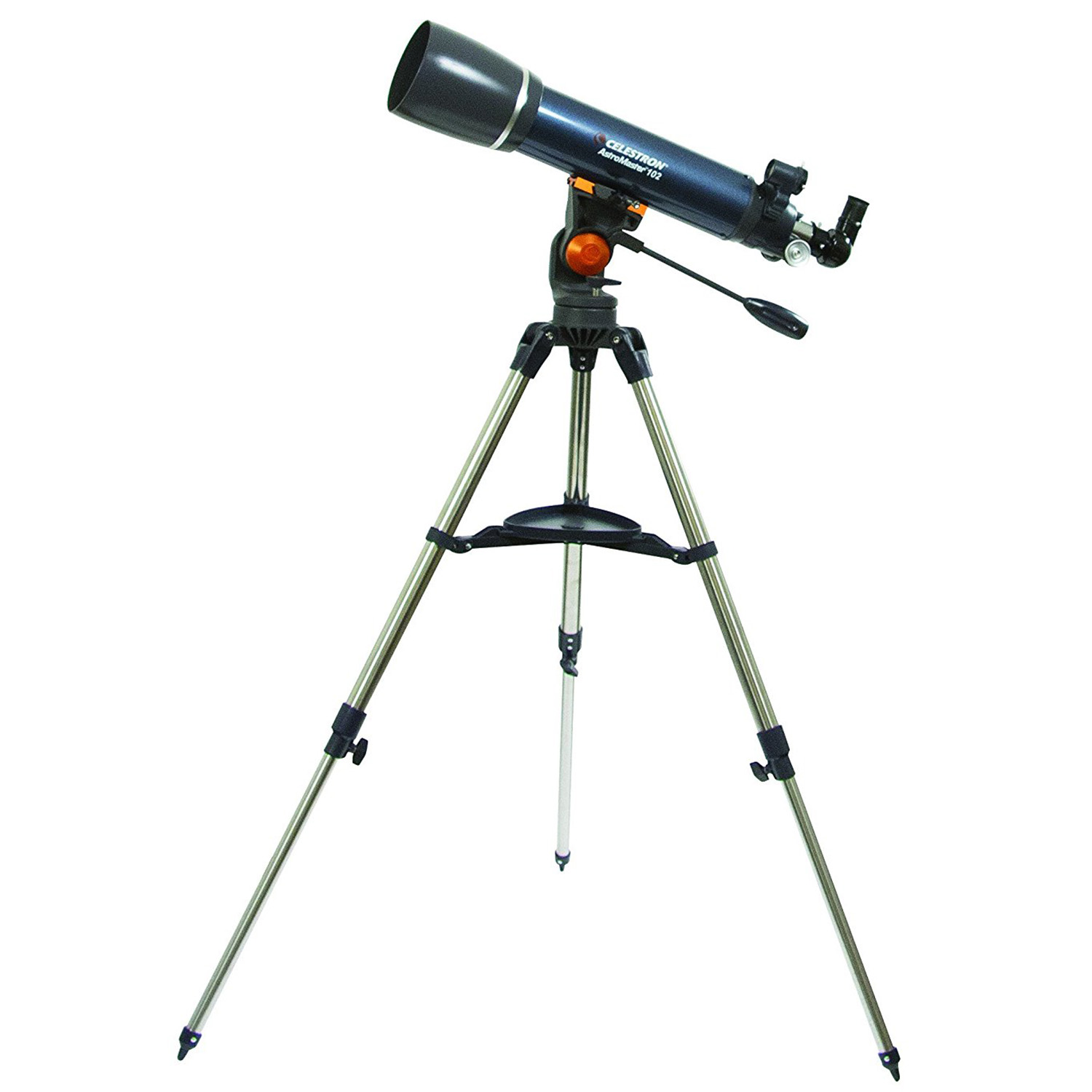 Celestron Astro Master 102AZ Refractor Telescope with Finderscope & Tripod, Blue eBay