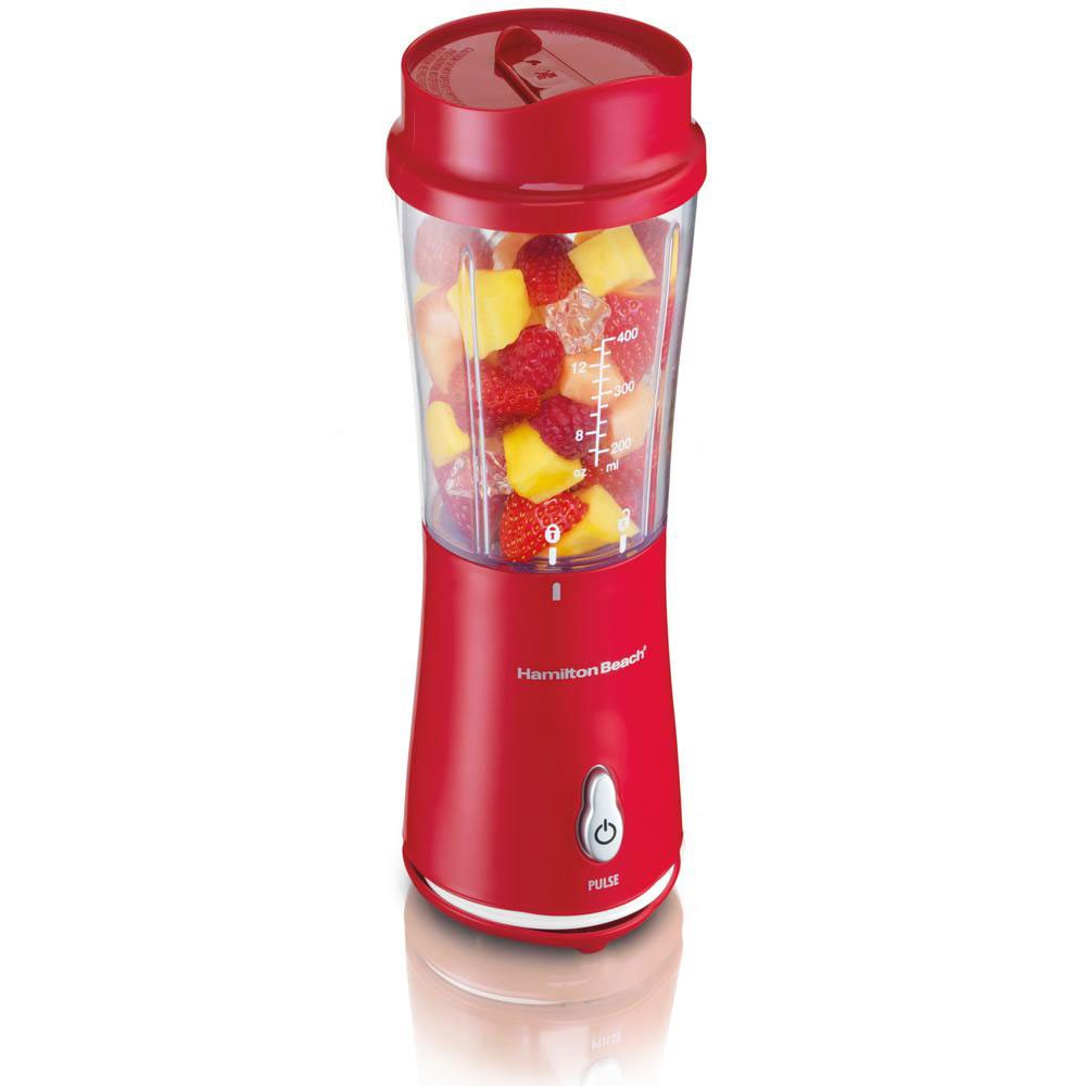 Hamilton Beach 51101 Single Serve Smoothie Blender with Travel Cup & Lid, Red 40094910335 eBay