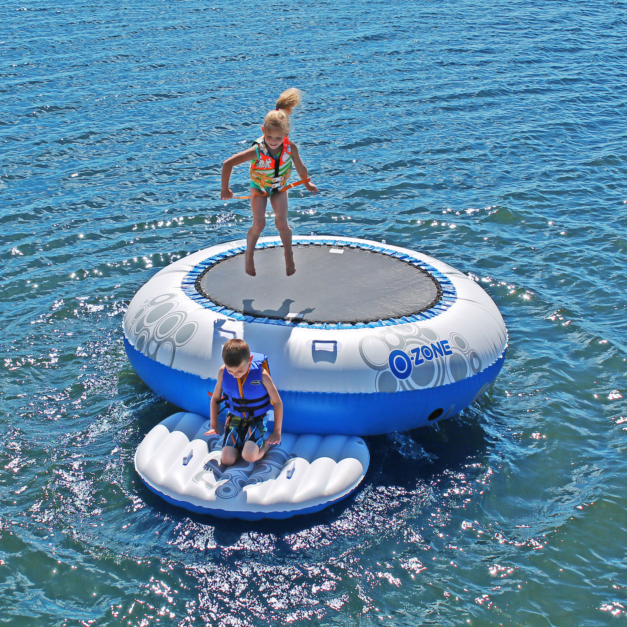 RAVE Sports Kids Inflatable Floating O Zone Lake House Water Jumper