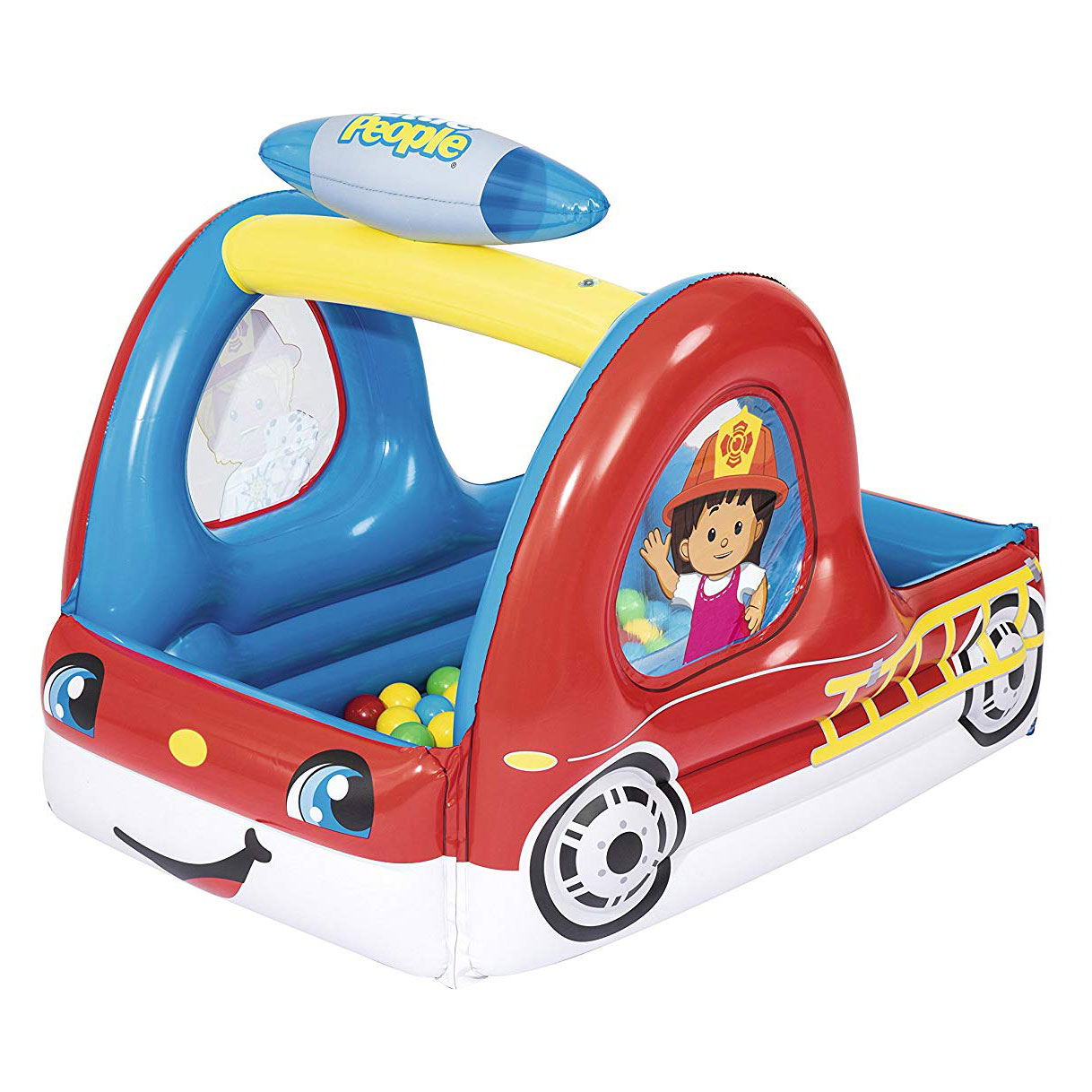 FisherPrice 93531E Inflatable Toddler Kids Truck Ball Pit with 25 Play