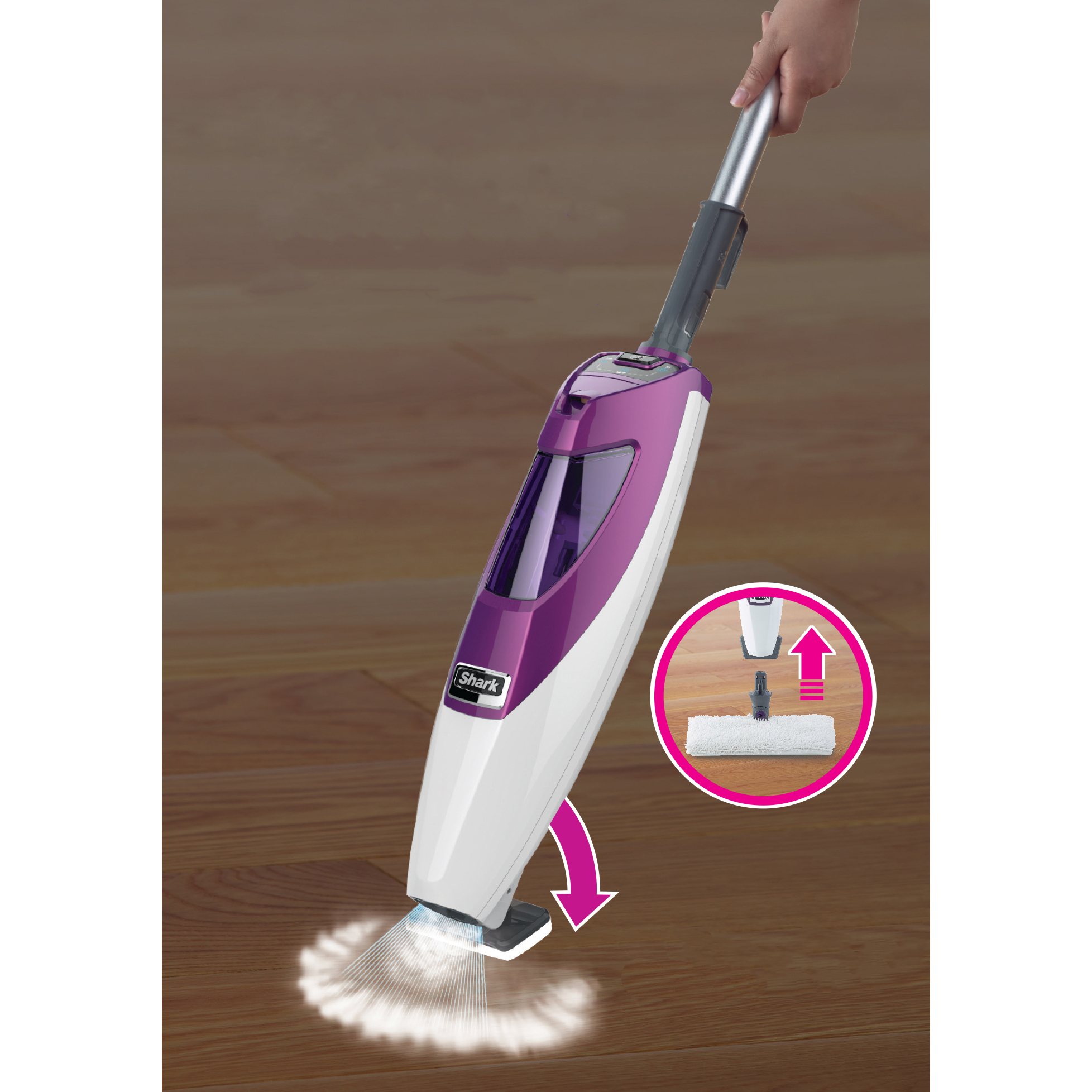Shark Blast & Scrub 3 Setting Electronic Swivel Steer Steam Pocket Mop