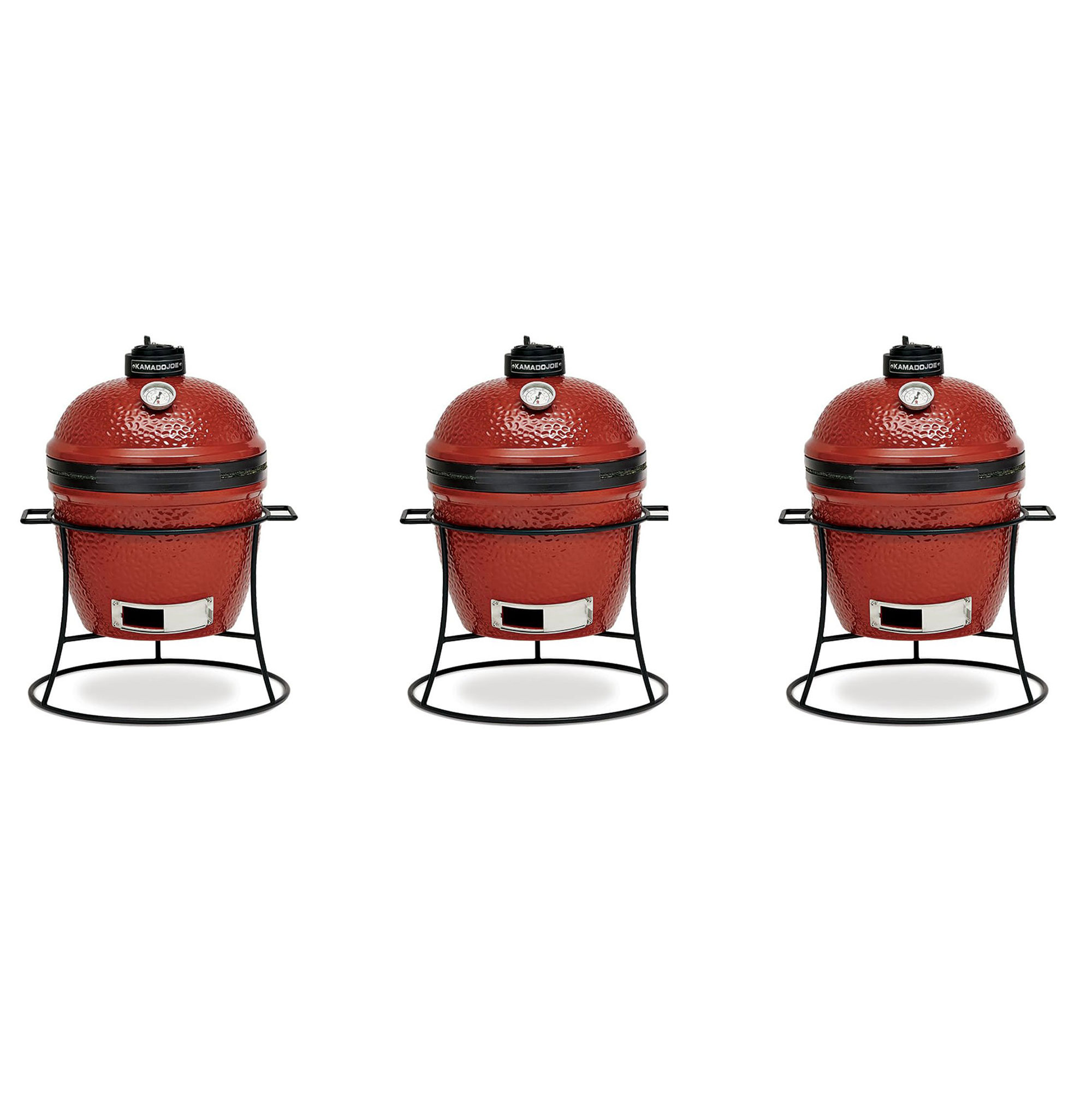 Kamado Joe Joe. Jr. Portable Outdoor Charcoal Grill & Sturdy Stand, Red