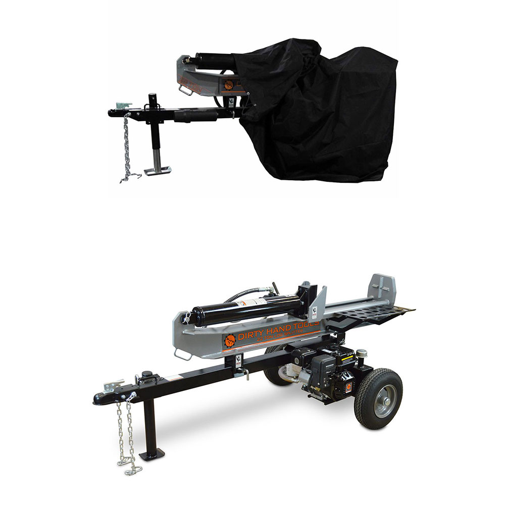 Dirty Hand Tools 22 Ton Full Beam Horizontal Vertical Log Splitter and