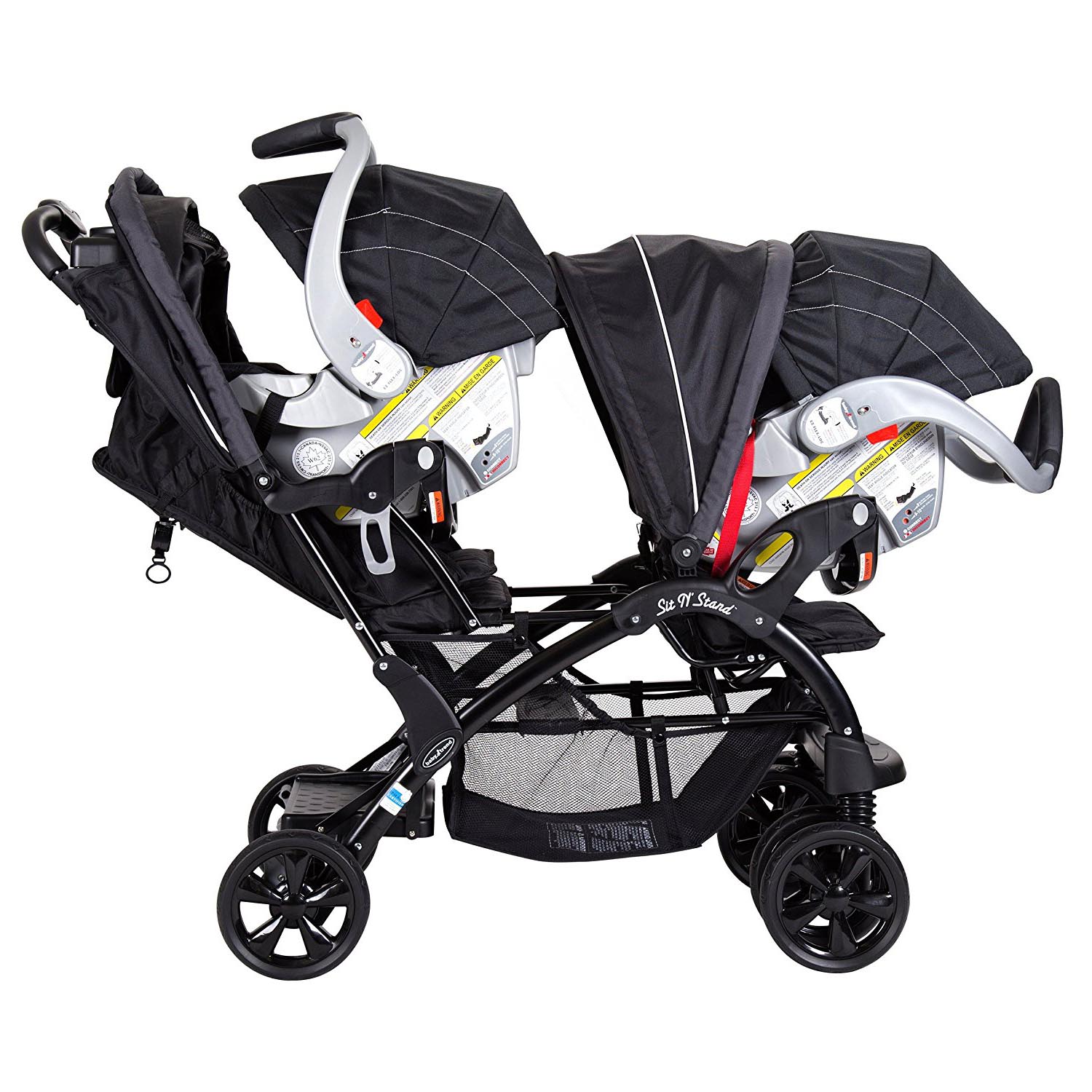 Baby Trend Double Sit N' Stand Toddler and Baby Stroller, Onyx