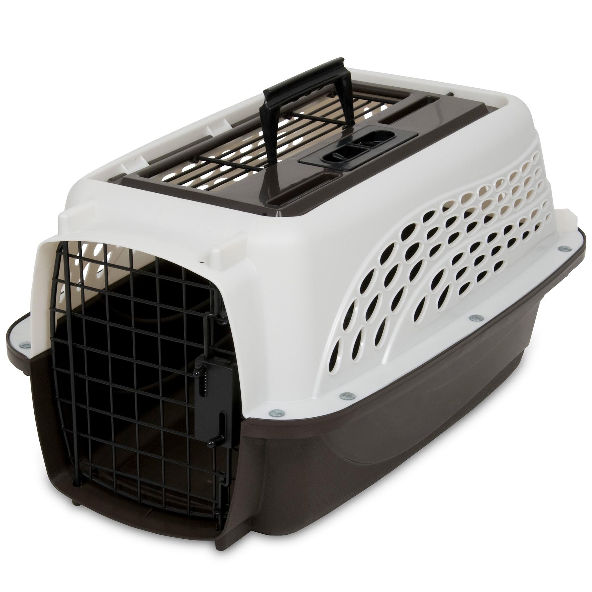 Petmate Plastic 2 Door Top Load Small Dog or Cat Kennel Crate Travel
