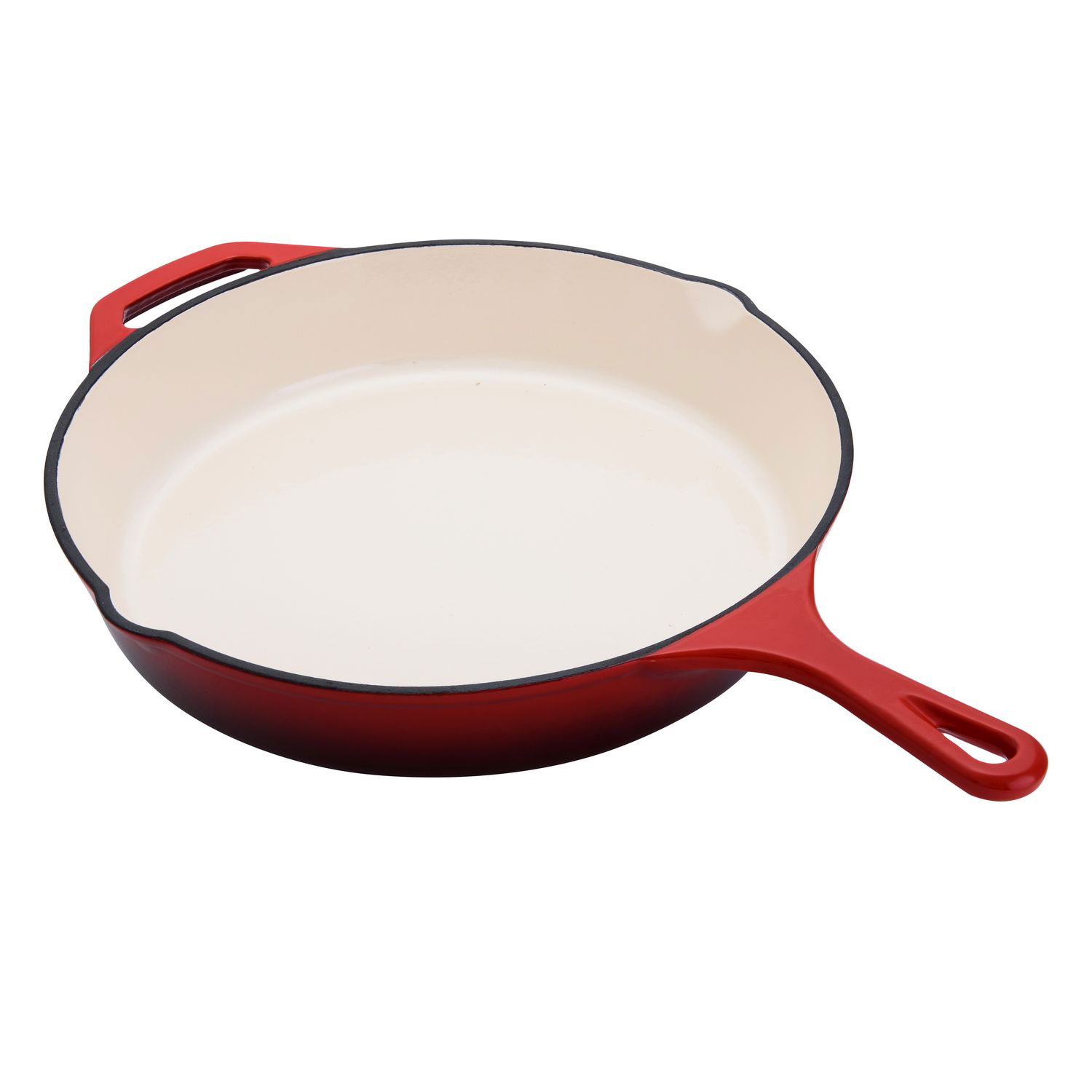 Hamilton Beach 12 Inch Enameled Coated Solid Cast Iron Frying Pan