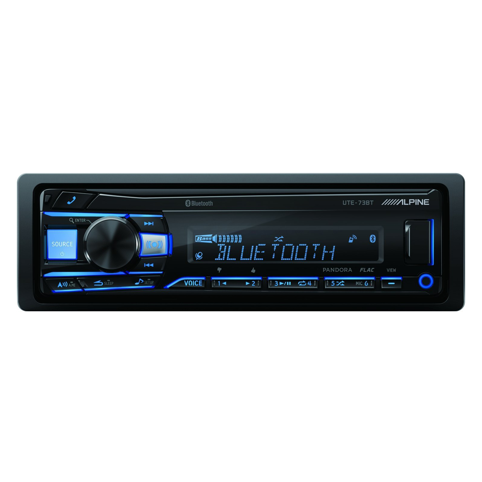 Alpine UTE73BT 1 DIN Advanced Bluetooth Mech Less Car