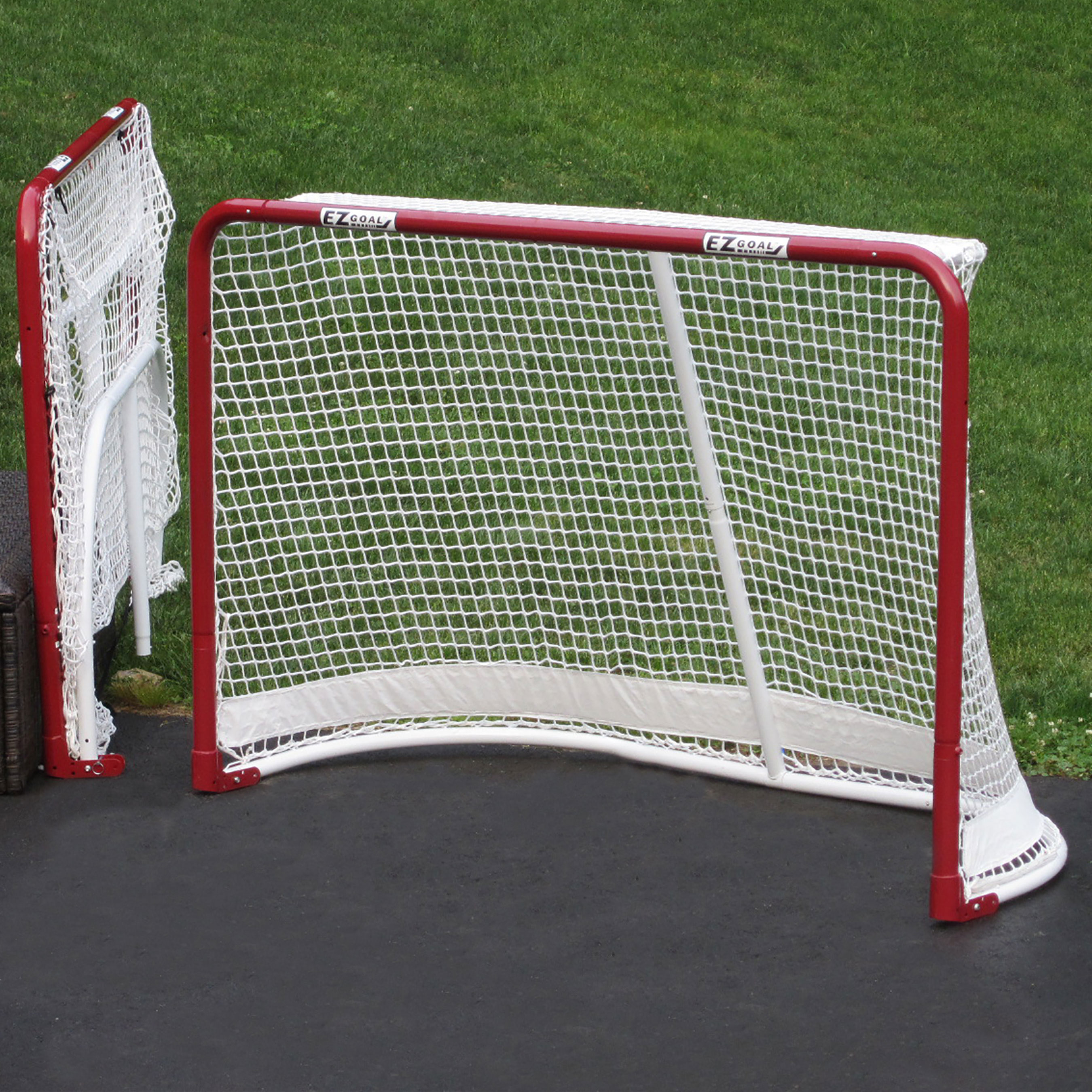 EZ Goal Portable Folding Regulation Size Street Ice Hockey Training
