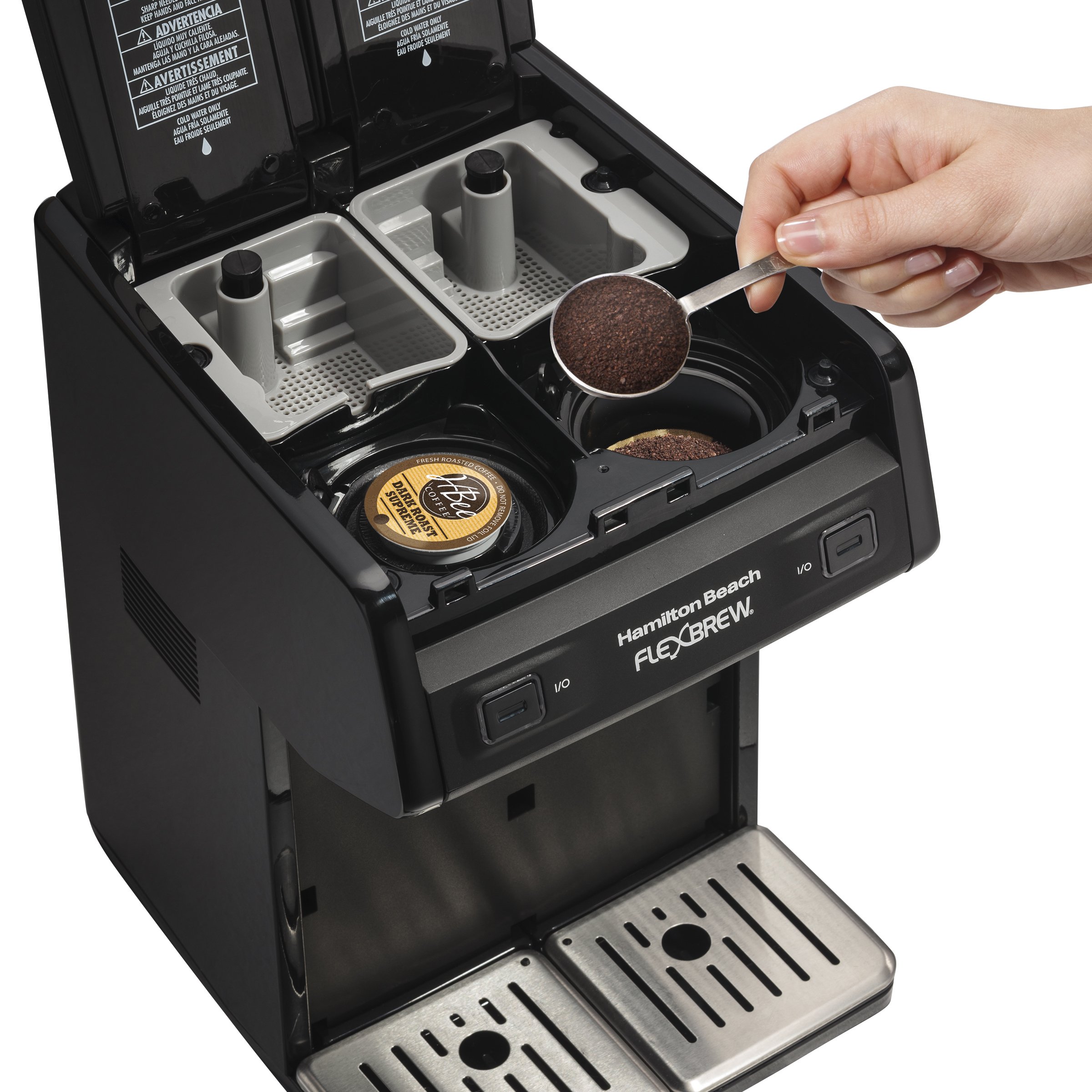 Hamilton Beach Dual FlexBrew Single Serve Pods Grounds