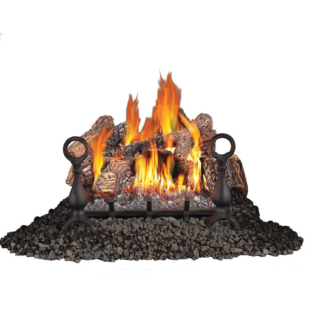 Napoleon Fiberglow 18 Inch Vent Free Propane Gas Log Set Open Box
