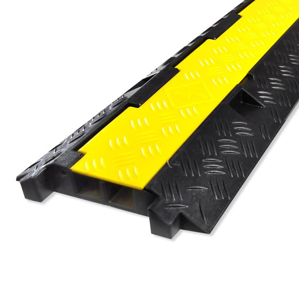Pyle Pro Protective Cable Floor Ramp Track Cover with Antislip Surface