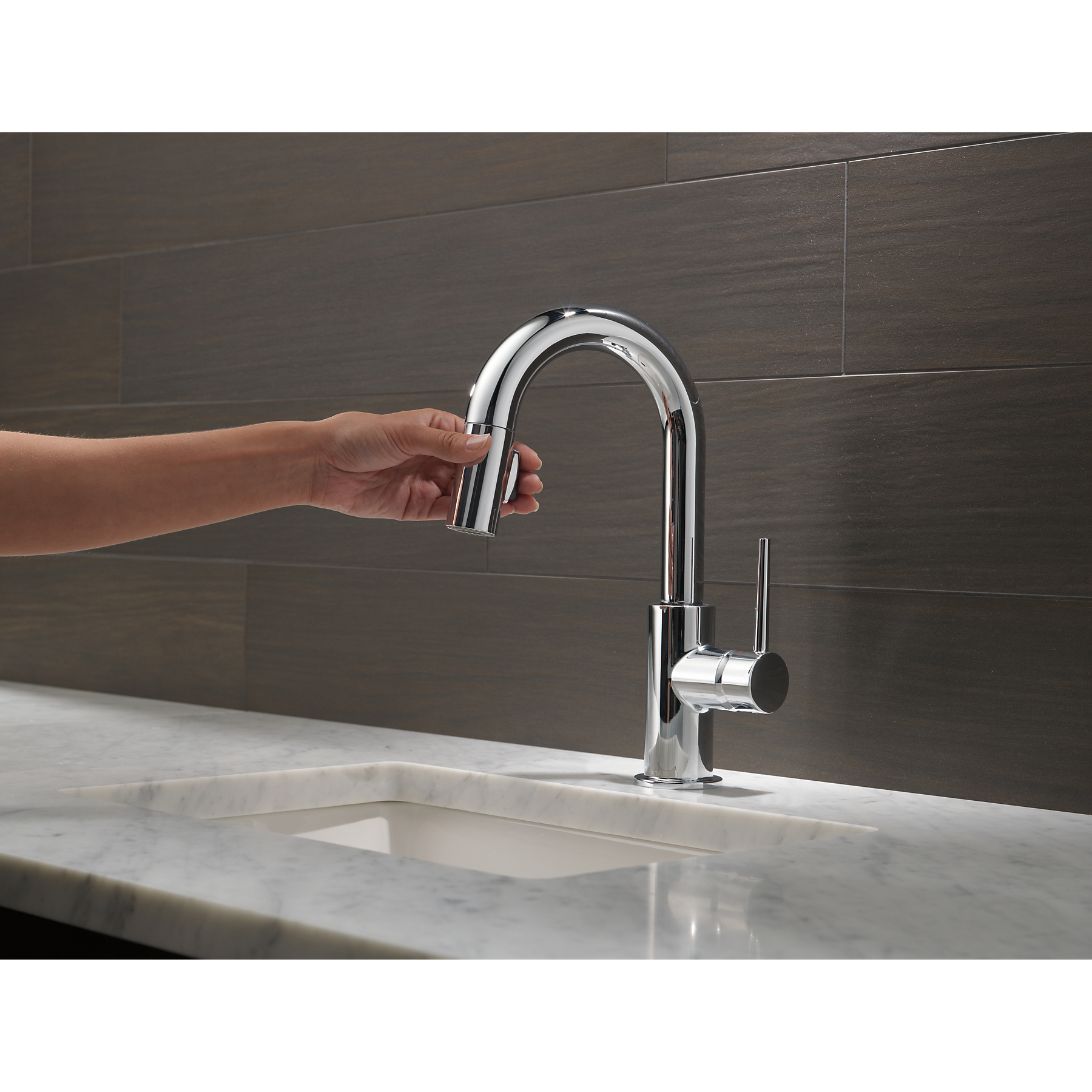 Delta Faucets Single Handle Trinsic Bar/ Prep Sink Faucet, Chrome