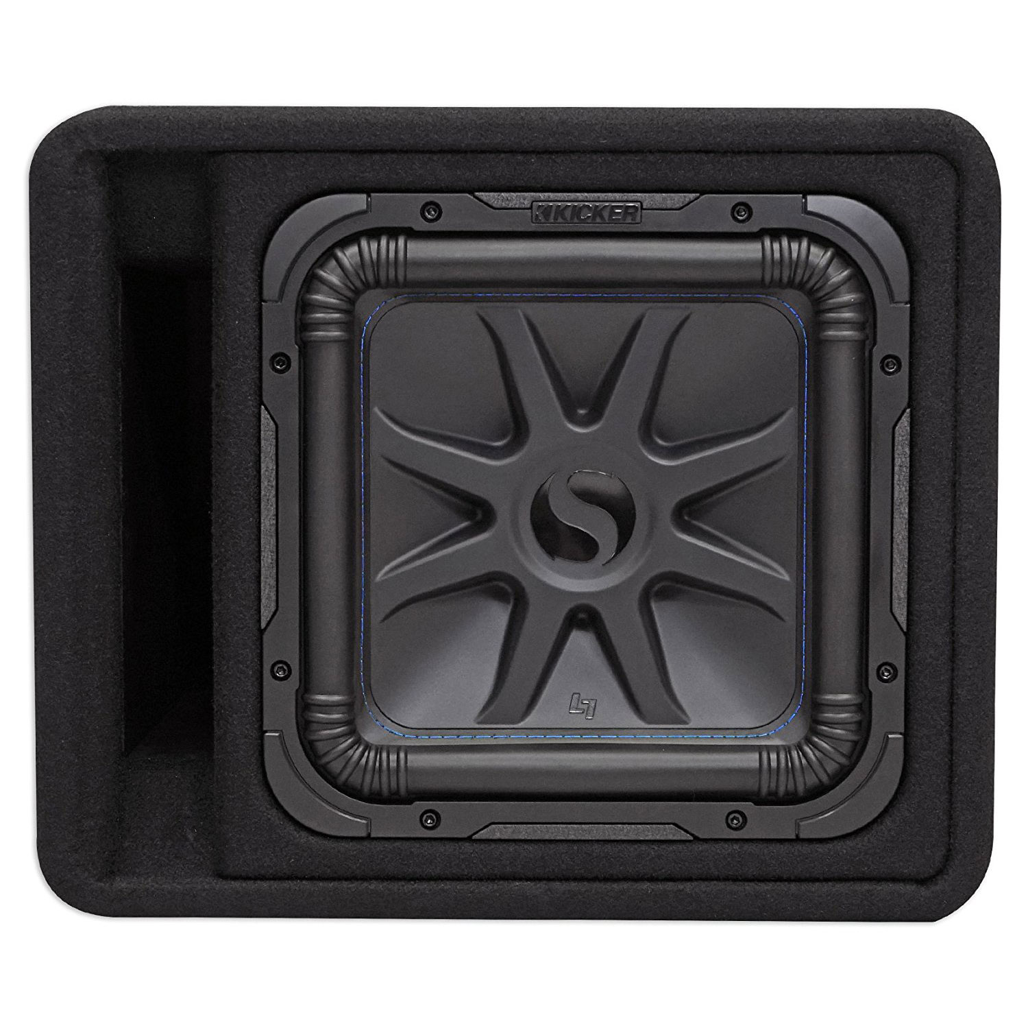 Kicker 12" 1500W Single Loaded SoloBaric L7S 2 Ohm Subwoofer Enclosure