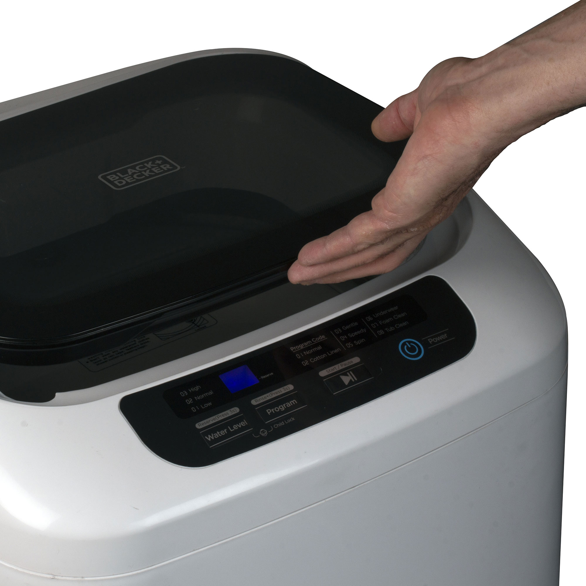 Black + Decker 0.84 Cu. Foot Portable Dorm Apartment Mini Washing