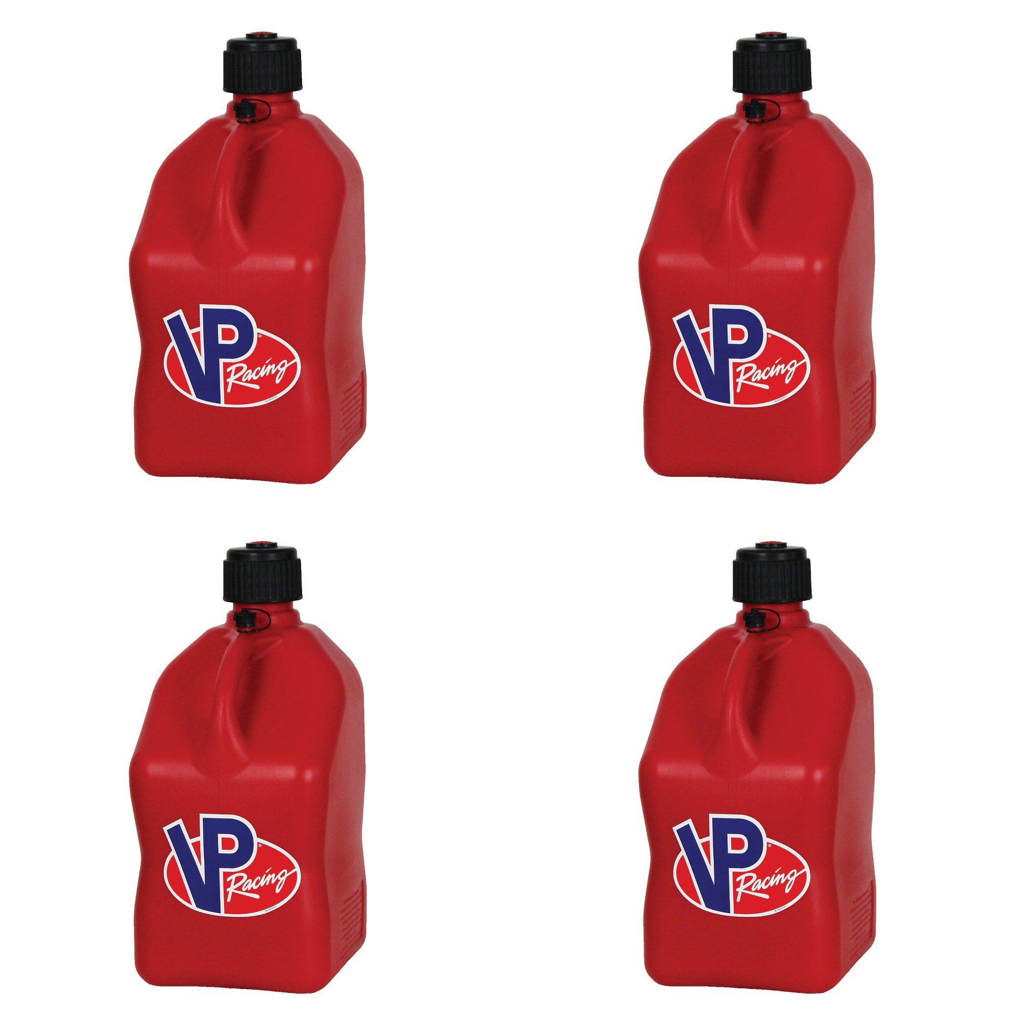 VP Racing 5 Gallon Motorsport Racing Fuel Utility Jug Gas Can, Red (4