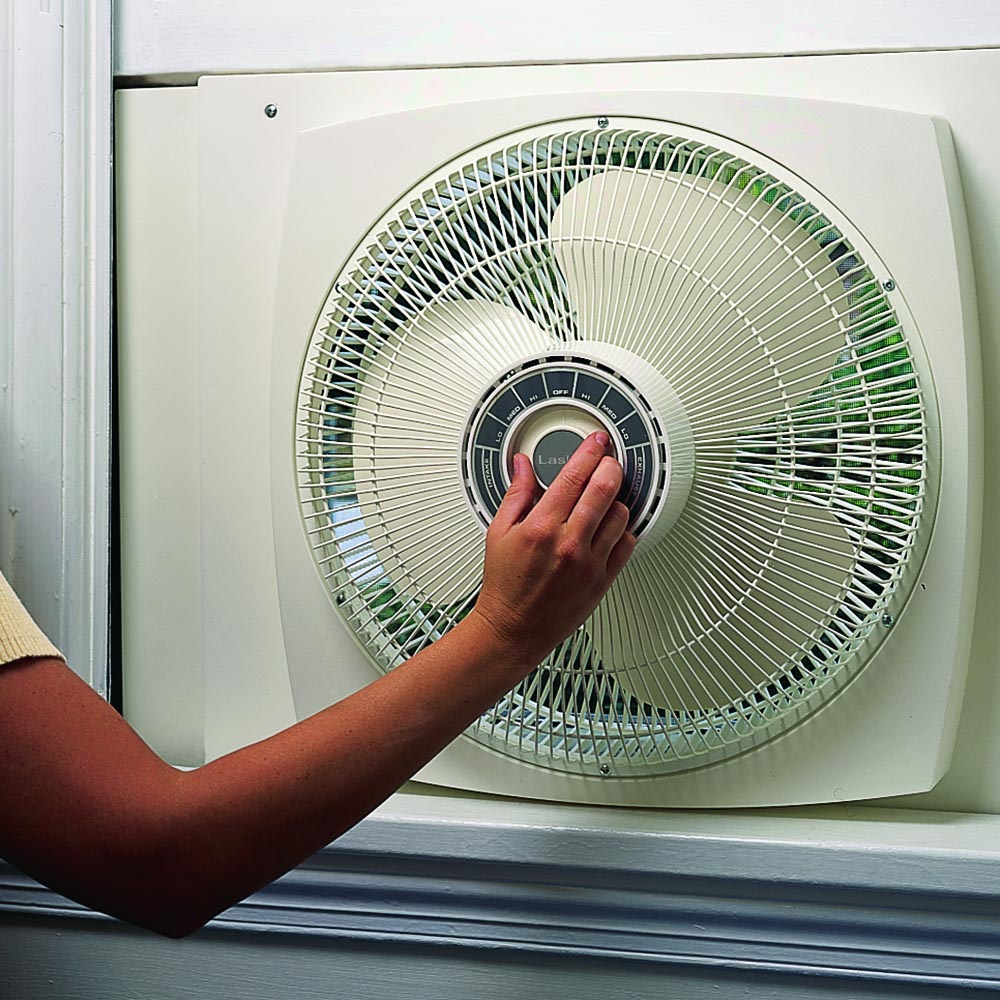 Lasko 16 Inch 3 Speed Powerful Electric Reversible Window Fan, White 2155A