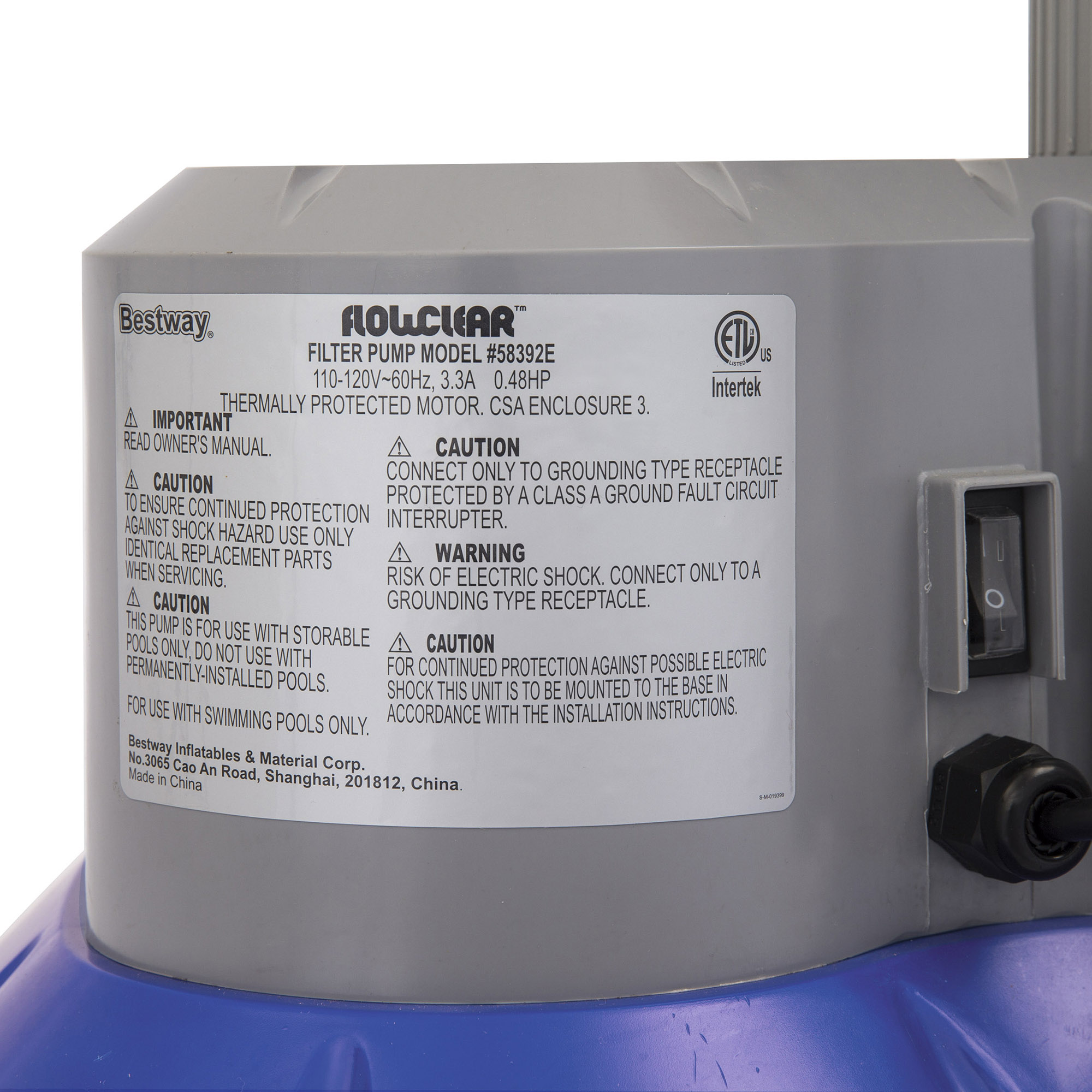 Bestway Flowclear Sand Filter Manual