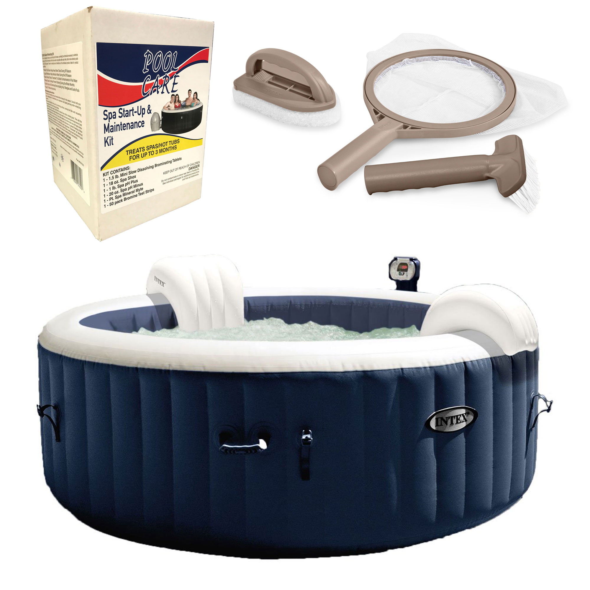 Details About Intex Pure Spa 4 Person Home Inflatable Hot Tub Accessory Kit Chemical Kit