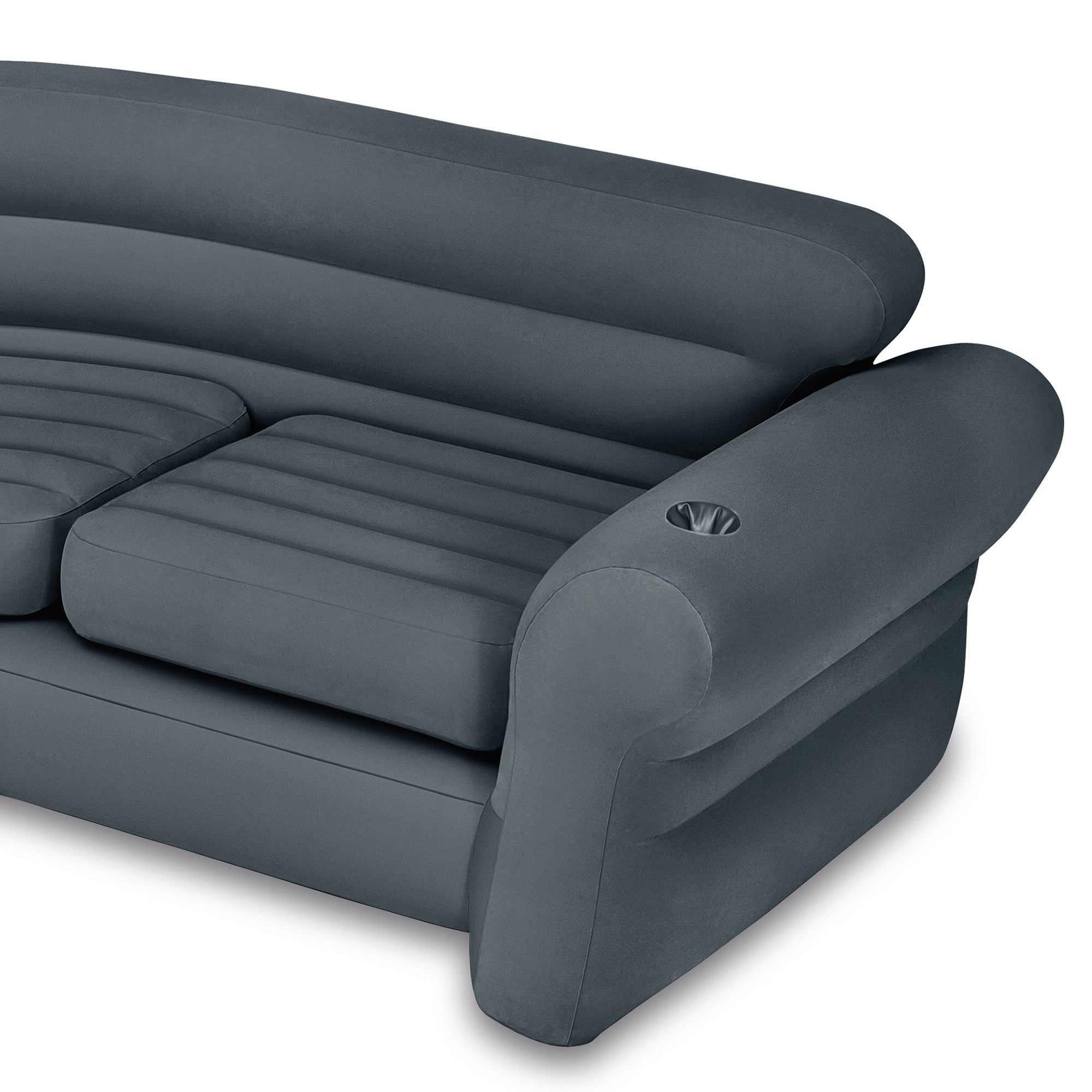Intex Inflatable Corner Couch Sectional + Queen Size PullOut Futon