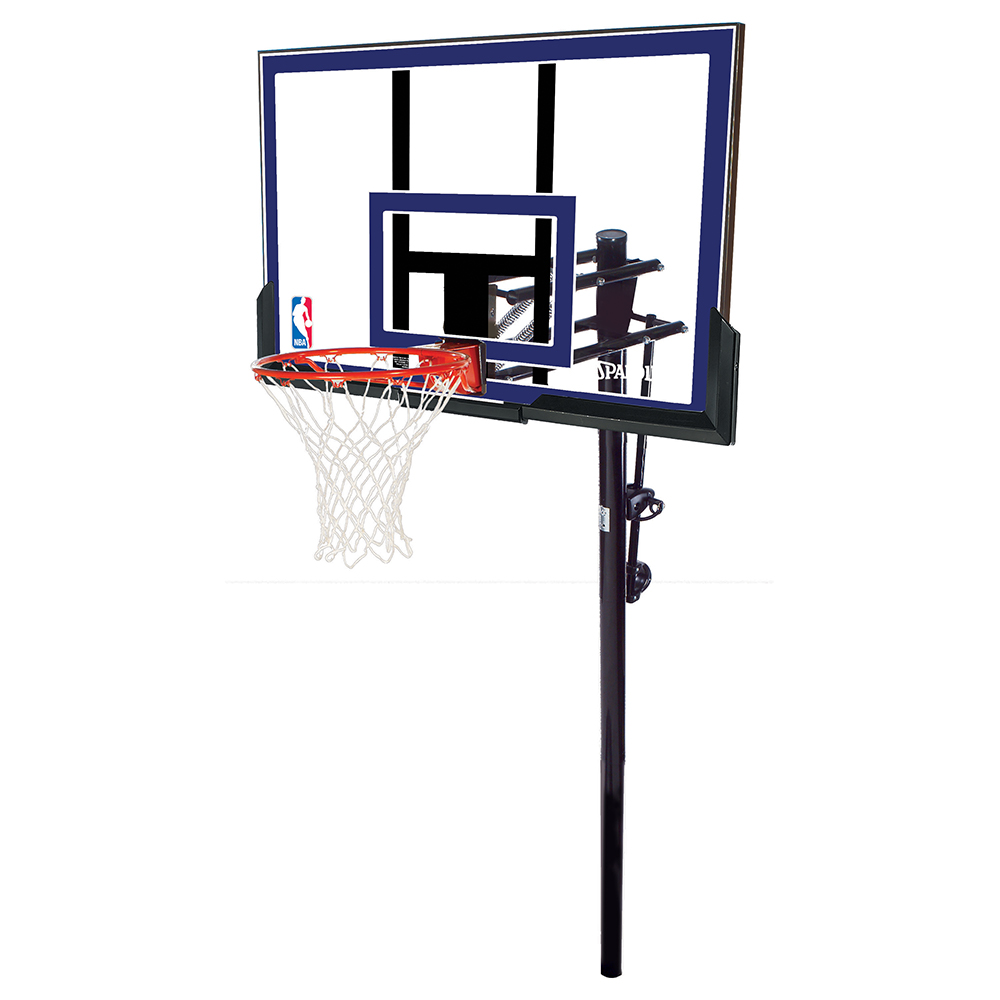 Spalding 50 Inch Acrylic Exactaheight In Ground Outdoor Basketball Hoop System 689344335100 eBay